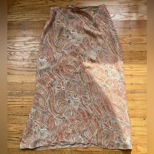 Talbots Paisley Drape Skirt Sz 10
